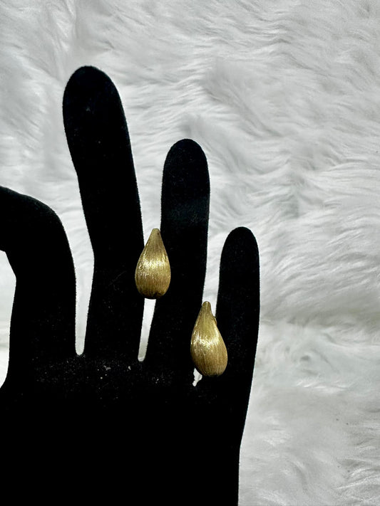 WG02997 E, 18k Saudi Gold Earrings – 3.27 grams
