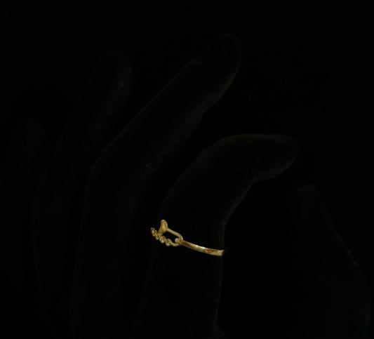 CM00002 18k Saudi Gold Ring -.77g
