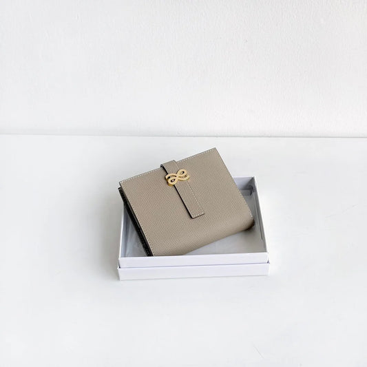 House of Little Bunny TIMELESSNESS SHORT WALLET EPSOM CLAY