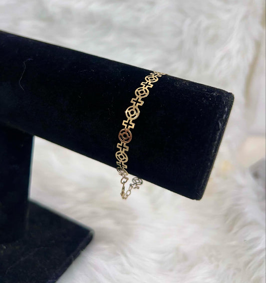 WG03280 B, 18k Saudi Gold Bracelet – 1.59 grams