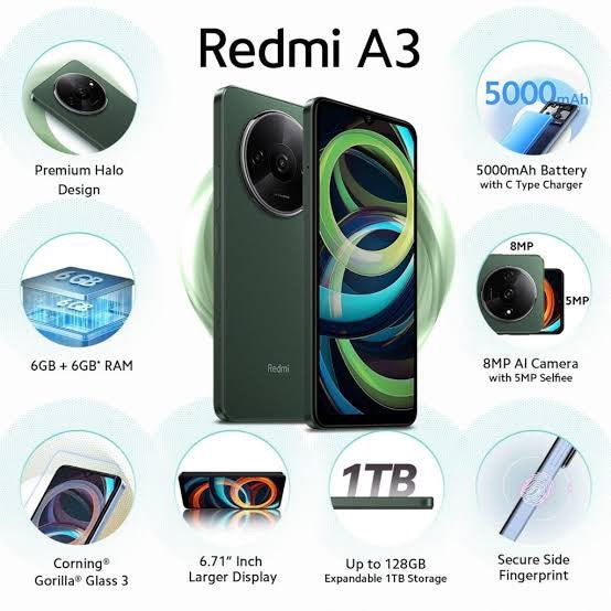 Xiaomi Redmi A3 4gb 128gb Forest Green