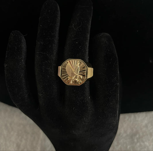 WG03467 R, 18k Saudi Gold Ring – 5.62 grams