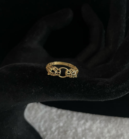 WG03520 R, 18k Saudi Gold Ring – 1.17 grams
