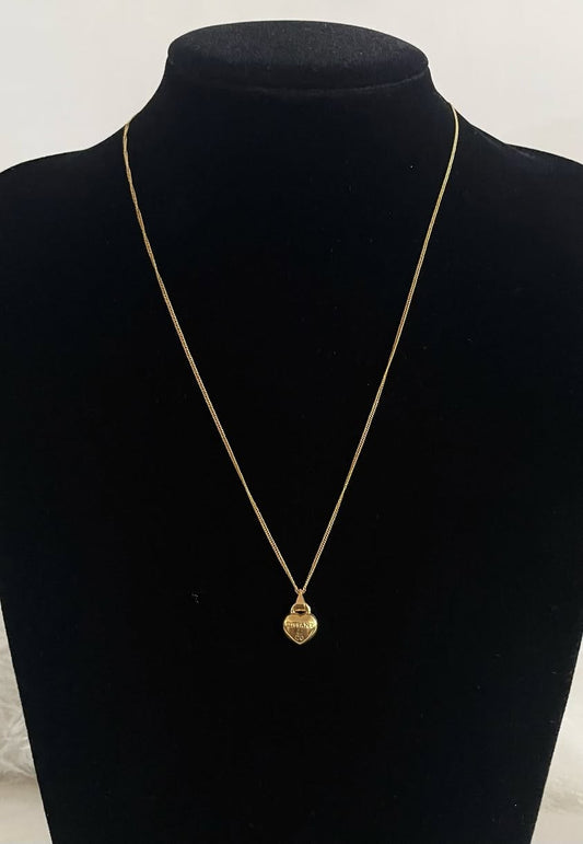 WG003688 18k Saudi Gold Necklace -  20", 1.94g