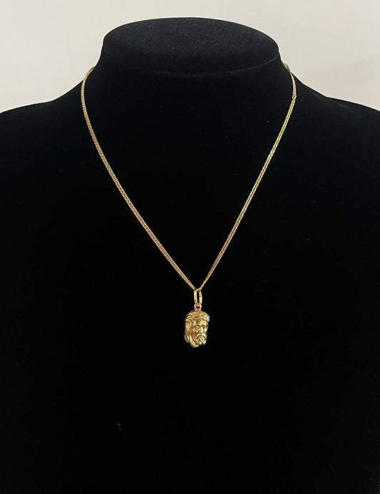 WG003689 18k Saudi Gold Necklace 18" 2.95g