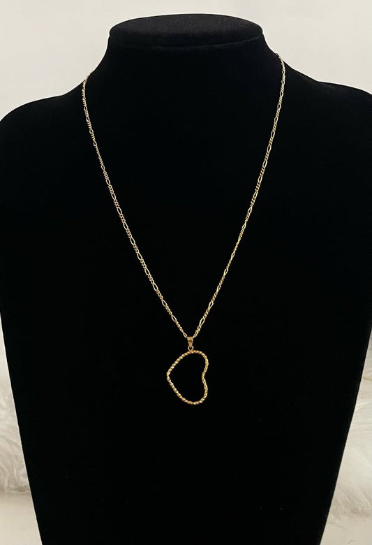 WG003544 18k Saudi Gold Necklace 20" 3.01g
