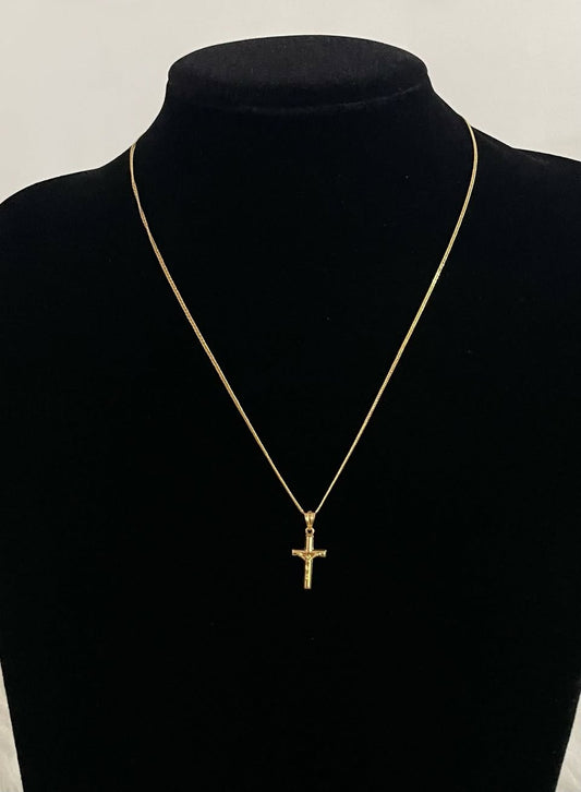 WG003690 18k Saudi Gold Necklace 18" 1.55g