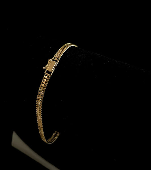 CM00009 18k Saudi Gold Bracelet - 7.5", 5.70g