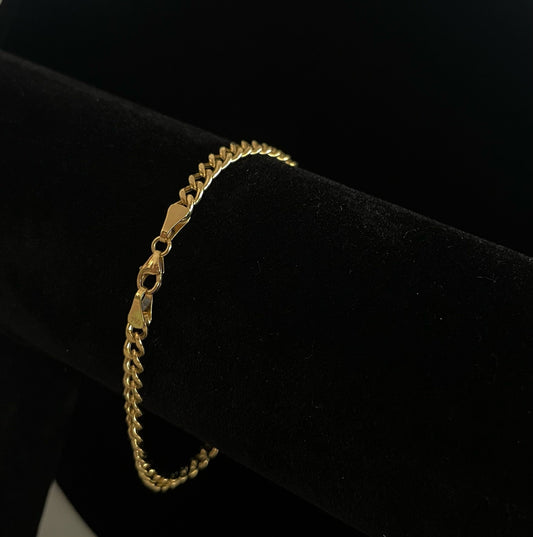 CM00013 18k Saudi Gold Bracelet - 7.5", 3.82g