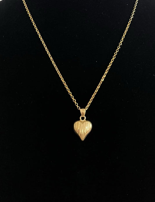 WG003693 18k Saudi Gold Necklace 16" 2.69g