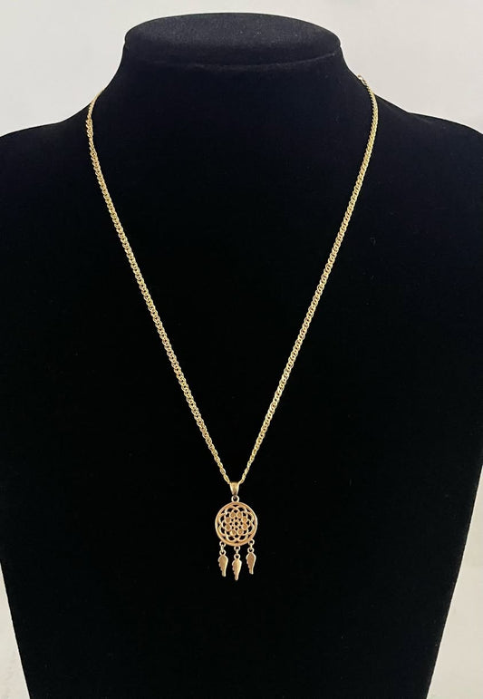 WG003546  18k Saudi Gold Necklace -  20", 4.58g