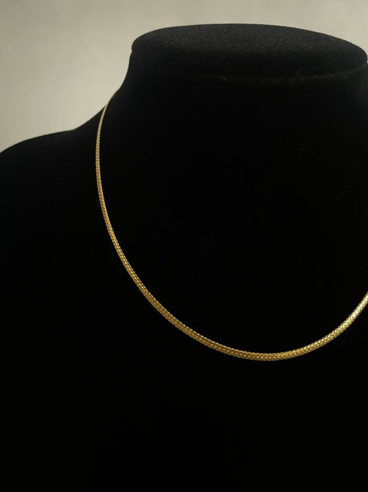 CM00014 18k Saudi Gold Necklace 16" 3.24g