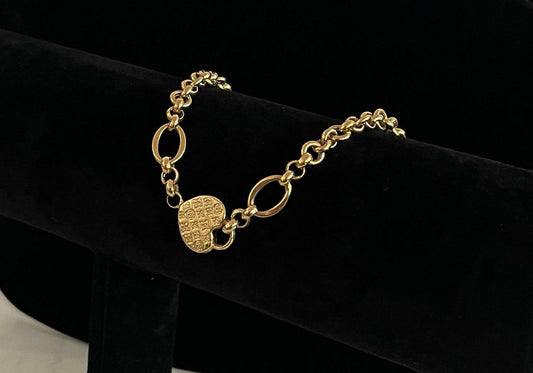 WG003540 8k Saudi Gold Bracelet - size 8", 6.31g