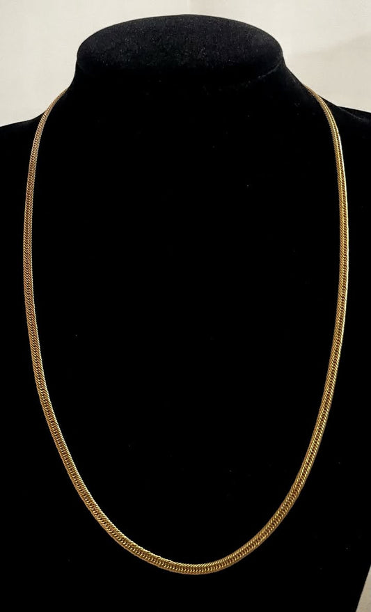 CM00016 18k Saudi Gold Necklace  - 24" 10.71g