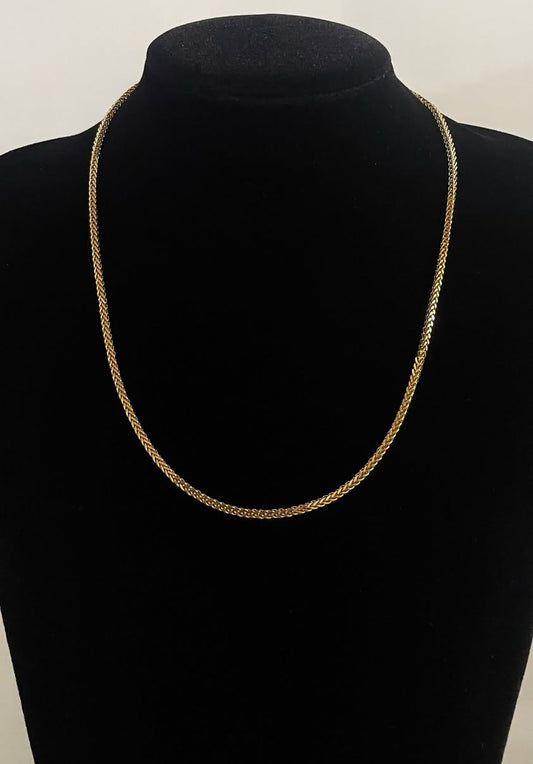 WG003657 18k Saudi Gold Necklace - 20", 7.76g