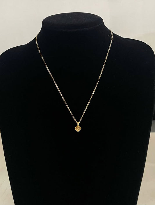 WG003686 18k Saudi Gold Necklace - 17.5", 1.42g