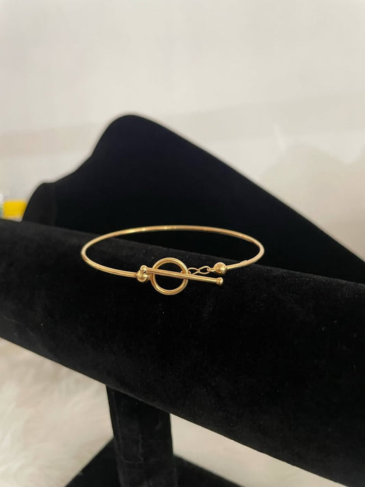WG003533 18k Saudi Gold Bracelet - Medium 3.96g