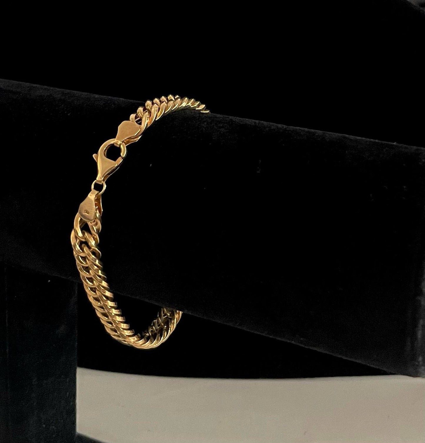 WG003663 18k Saudi Gold Bracelet - size 7.5", 5.83g