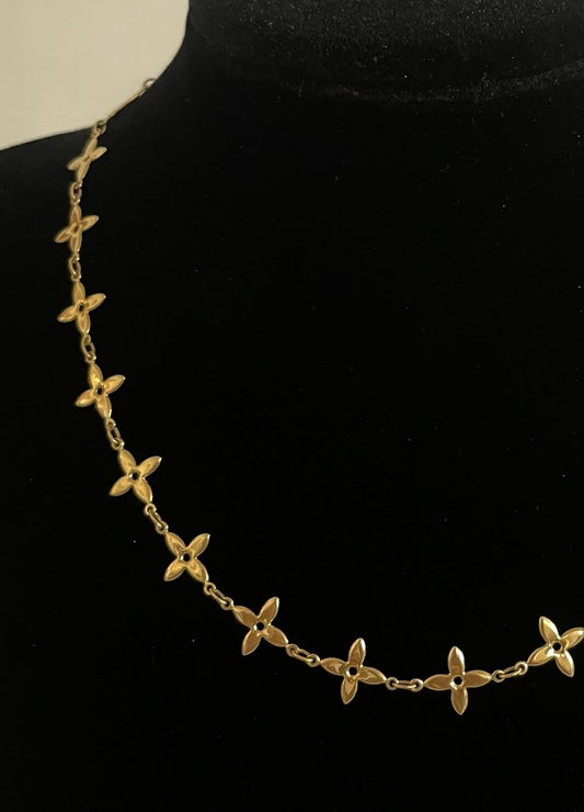WG003683 18k Saudi Gold Necklace 18" 8.29g