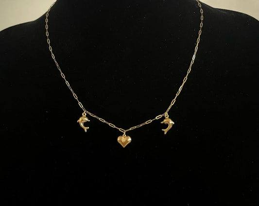 WG003675 18k Saudi Gold Necklace - 16.5-18" 1.90g