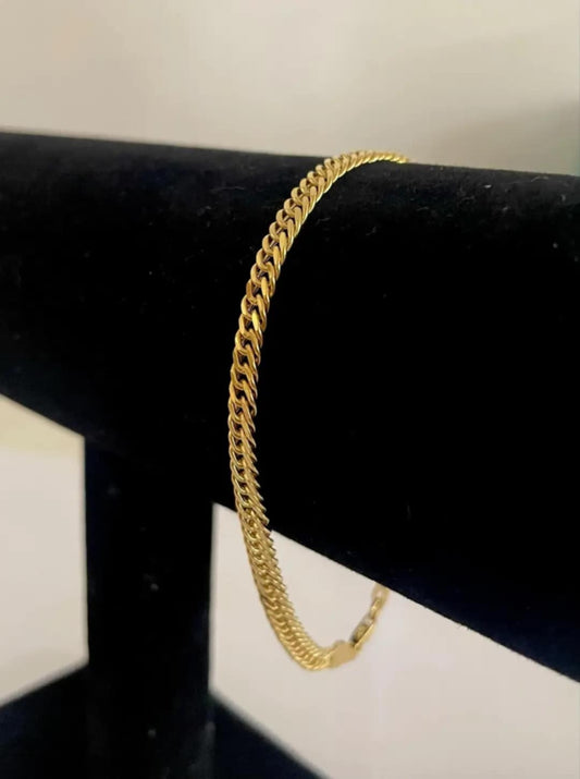 WG03384 B, 18k Saudi Gold Bracelet – 3.82 grams