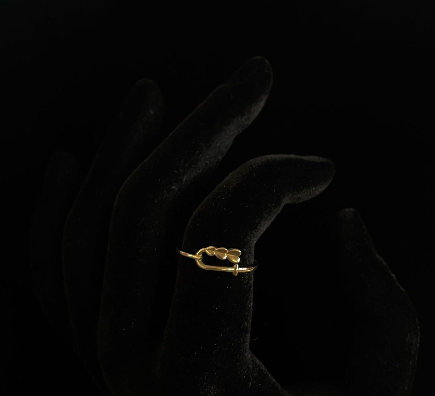 CM00003 R 18k Saudi Gold Ring s 6.5 - .97g