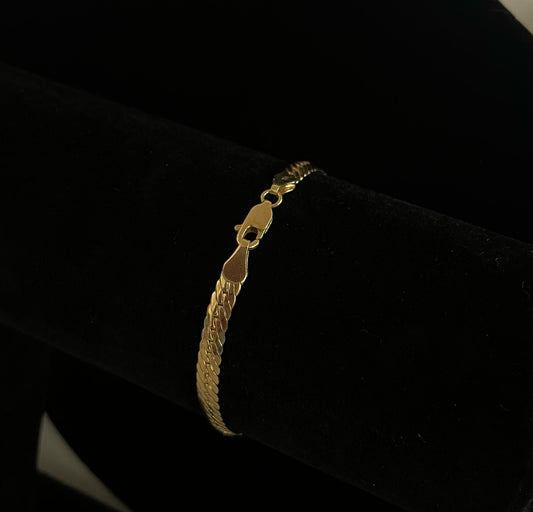 CM00007 B 18k Saudi Gold Bracelet - 6.8", 4.09g
