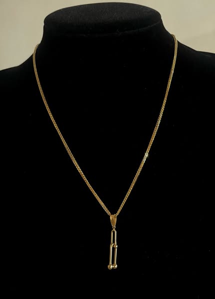 CM00020 N  18k Saudi Gold Necklace - 18", 3.74g