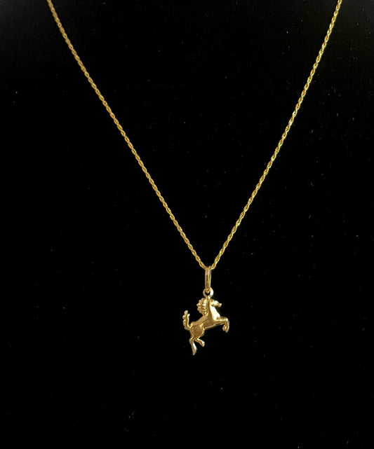 CM00024 N 18k Saudi Gold Necklace - 17.5", 1g