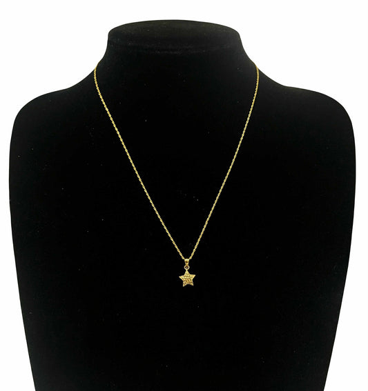 CM00030 N 18k Saudi Gold Necklace 17.5" .91g