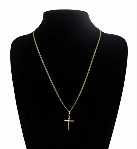 CM00032 N 18k Saudi Gold Necklace 22" 4.01g
