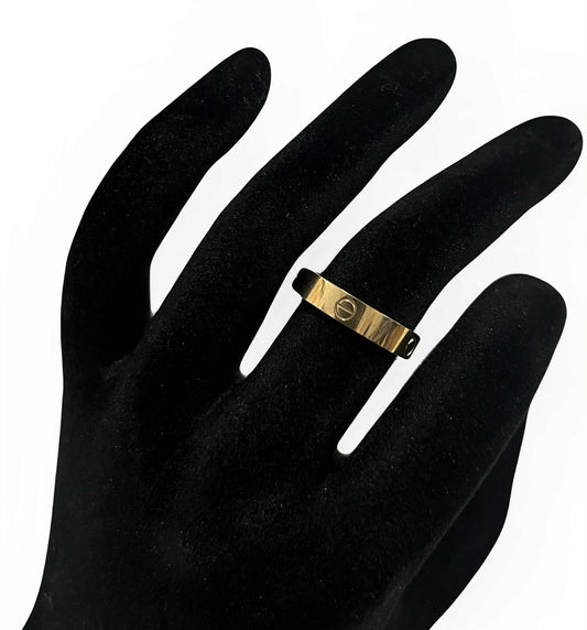 CM00039 R 18k Saudi Gold Ring s 7 2.02g