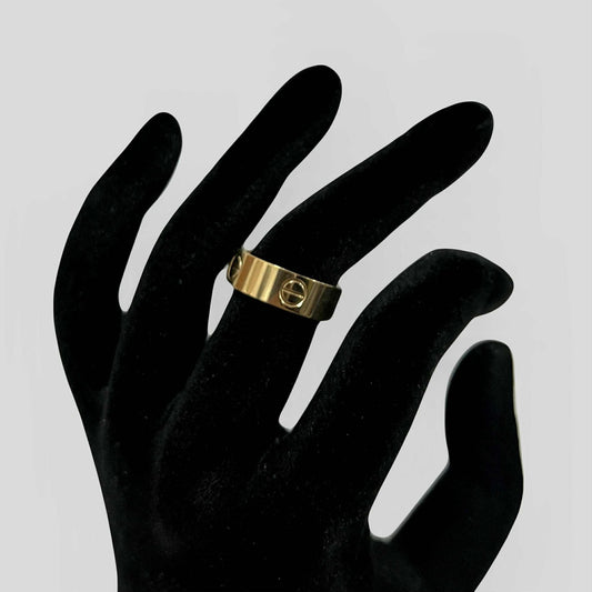 CM00044 R 18k Saudi Gold Ring s 6 3.05g