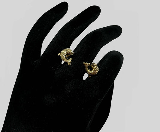 CM00048 E 18k Saudi Gold Earrings 1.43g