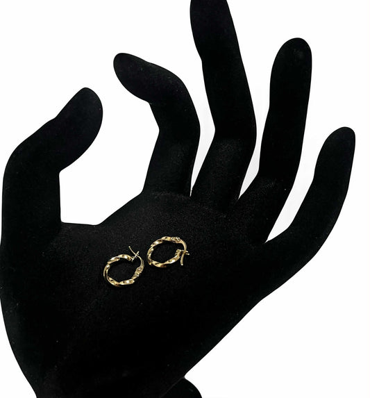 CM00051 E 18k Saudi Gold Earrings .67g