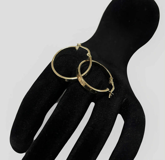 CM00066 E 18k Saudi Gold Earrings 2.11g