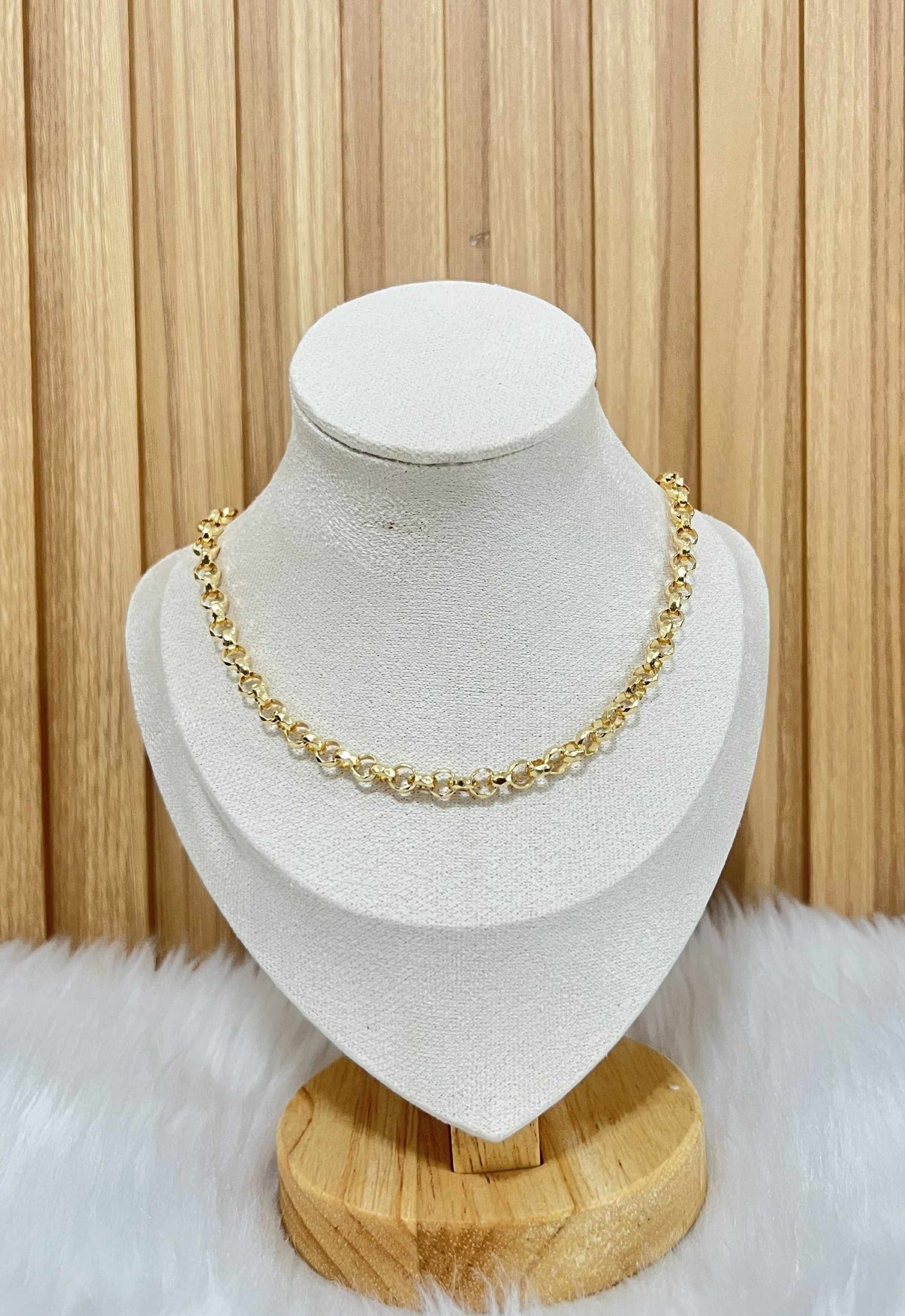 CM00069 N 18k Saudi Gold Necklace 20" 9.23g