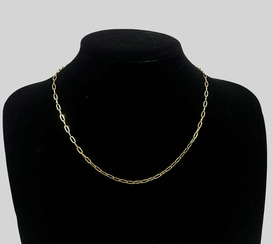CM00076 N 18k Saudi Gold Necklace 18" 3g