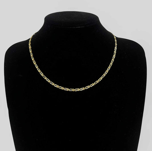 CM00077 N 18k Saudi Gold Necklace 18" 3.91g