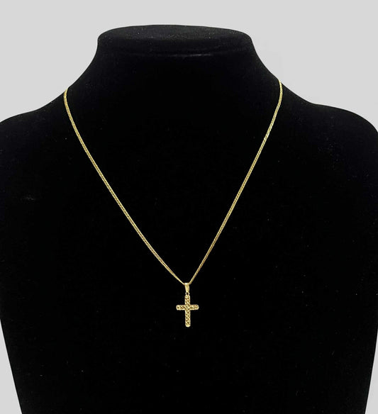 CM00089 N 18k Saudi Gold Necklace 18" 2.34g
