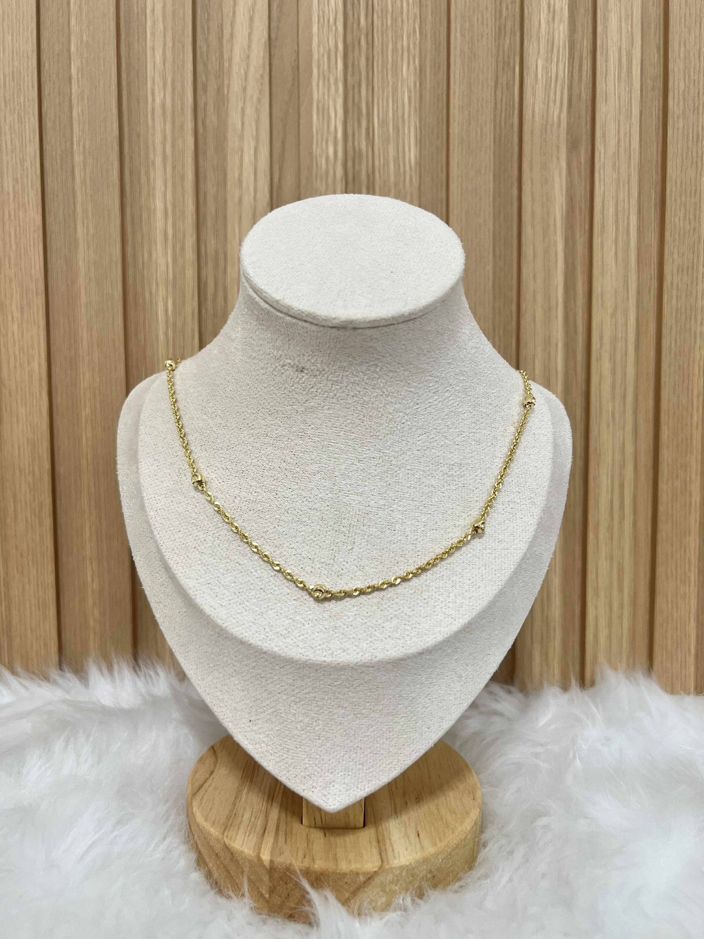 CM00097 Necklace 18k Saudi Gold  18" 3.22g