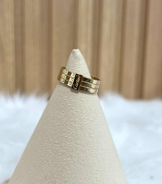 CM00105 Ring 18k Saudi Gold  s 7 1.94g