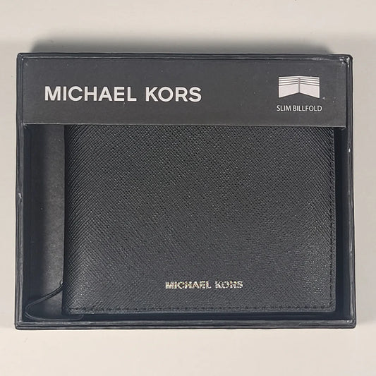 MK Bifold Wallet Black Plain