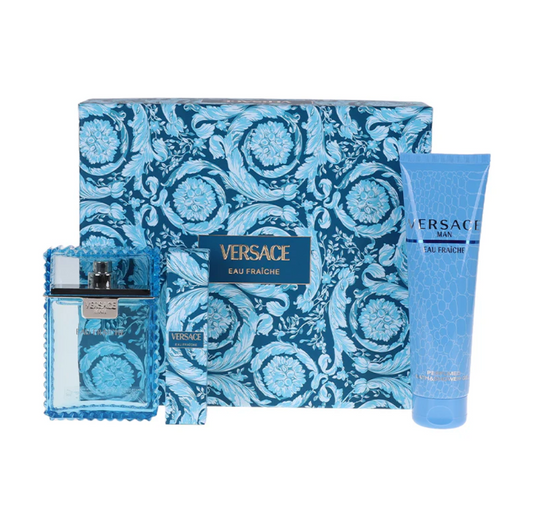 Versace Man Eau Fraiche EDT 100ml + Perfumed bath & shower gel 100ml set For Men