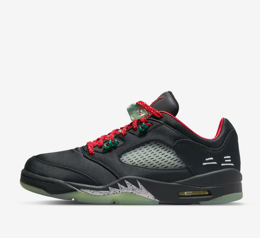 Air Jordan 5 Low (Black/Red) Size 8 Shoes