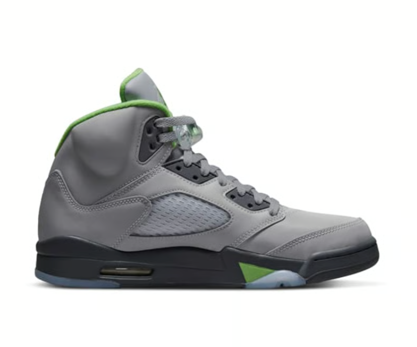 Air Jordan 5 Retro (Grey/Green) Size 7 and 10 Shoes