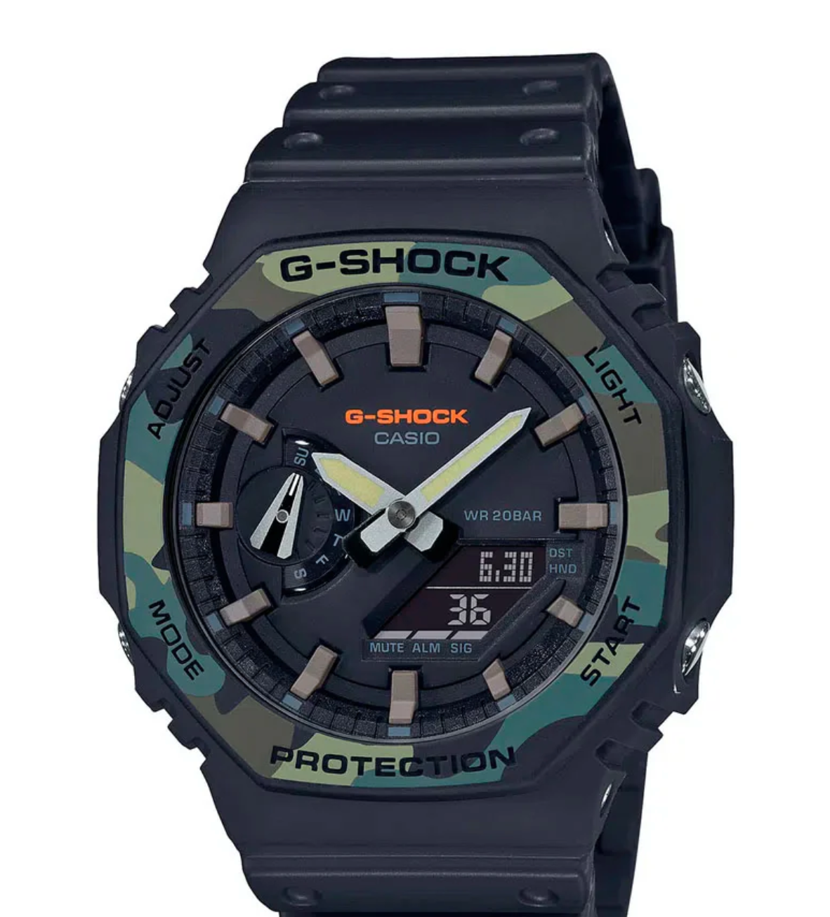 Casio G-shock GA-2100SU-1ADR Carbon Core Militar Watch