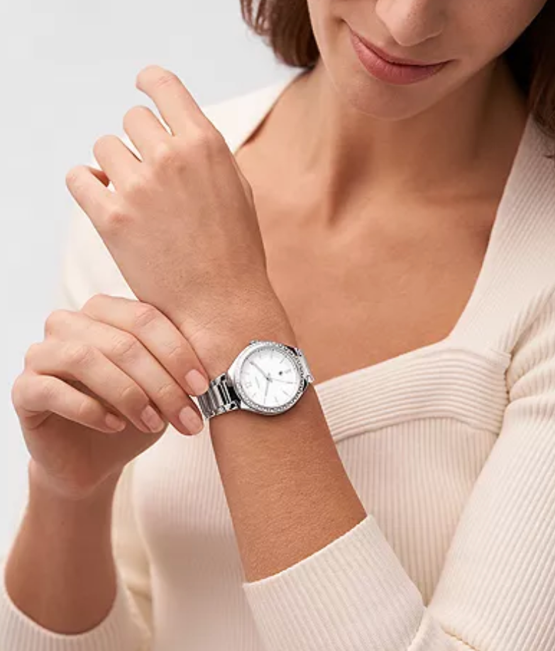 Fossil His and Hers Multifunction Two-Tone Stainless Steel Watch Set