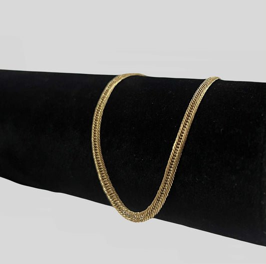 WG003715 B 18k Saudi Gold Bracelet 7.5" 2.01g
