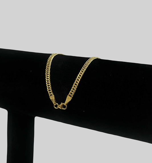 WG003611 B 18k Saudi Gold Bracelet 7.5" 2.55g